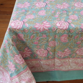 Indian printed cotton bedcover