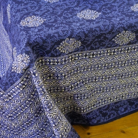 Indian printed cotton bedcover