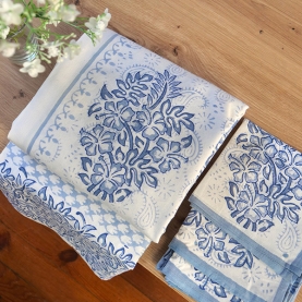 Nappe indienne avec 6 serviettes