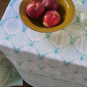 Nappe indienne en coton imprimée