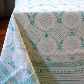 Nappe indienne imprimée