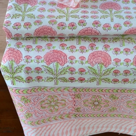 Indian printed bedsheet with pillow case