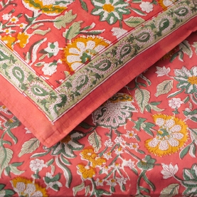 Parure de lit indienne en coton