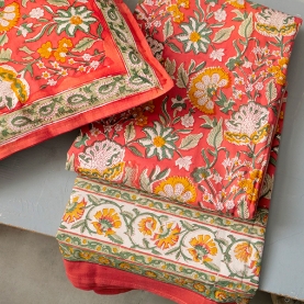 Couverture indienne en coton