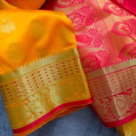 Indian saree satin fabric