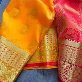 Indian saree satin fabric