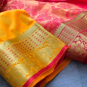 Indian saree with blouse and petticoat