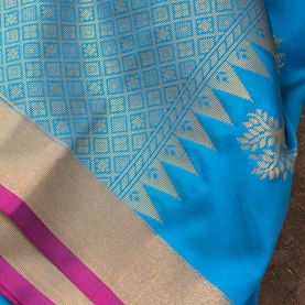 Saree indien complet satiné