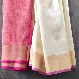 Saree indien complet satiné