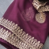 Indian traditional saree purple color