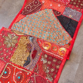 Tissu mural indien artisanal Patchwork