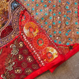 Tissu mural indien Patchwork