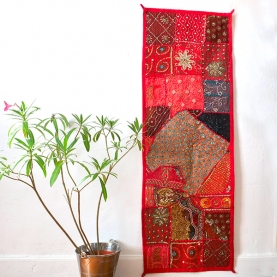 Tissu mural indien artisanal