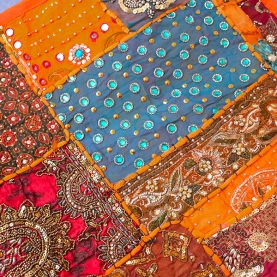 Tissu mural indien Patchwork