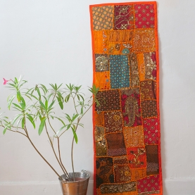 Patchwork mural indien