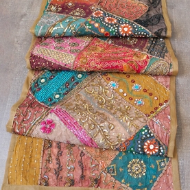 Tissu mural indien artisanal Patchwork