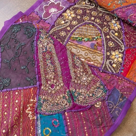 Tissu mural indien Patchwork