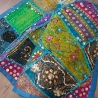 Indian handcrafted wall hanging Patchwork blue