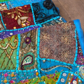 Tissu mural indien Patchwork