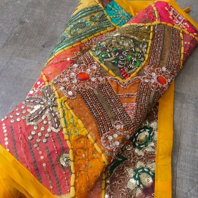 Tissu mural indien Patchwork
