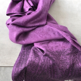 Echarpe indienne broderies florales