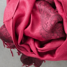 Indian embroidered scarf Flowers