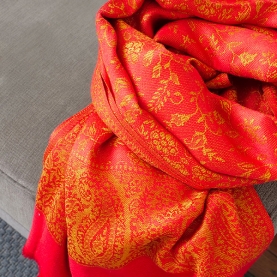 Indian knitted scarf