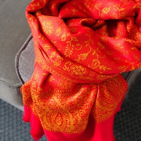 Indian knitted stole