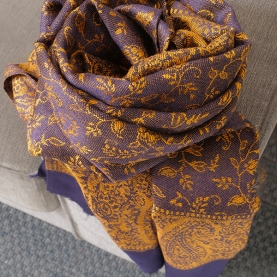 Echarpe indienne tissée