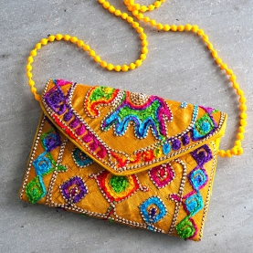 Indian handcrafted small clutch handbag
