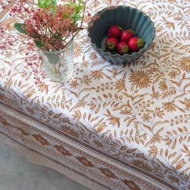 Nappe indienne en coton imprimée