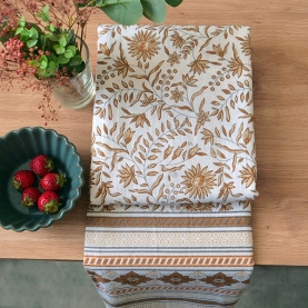 Nappe indienne imprimée