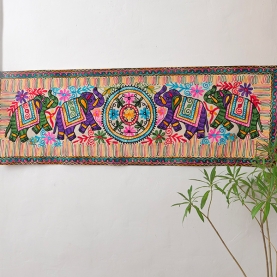 Indian handcrafted cotton wall hanging Elephants
