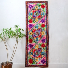 Indian handcrafted cotton wall hanging Flowers