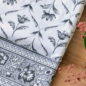 Nappe indienne en coton imprimée