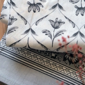 Nappe indienne en coton imprimée