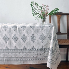 Nappe indienne en coton imprimée