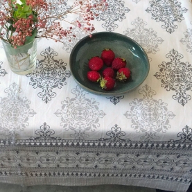 Nappe indienne imprimée