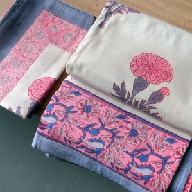 Indian printed bedsheet with pillow case