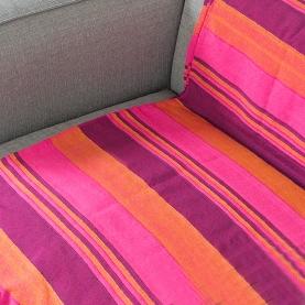 Couverture de canapé indienne en coton Kerala