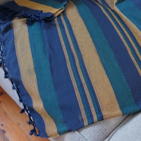 Couverture de canapé indienne en coton Kerala