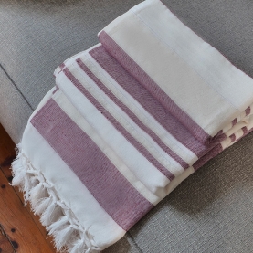 Couverture de canapé indienne en coton Kerala