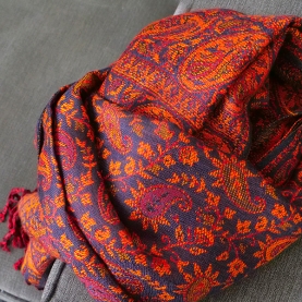 Indian knitted scarf
