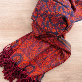 Echarpe indienne artisanale
