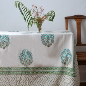 Nappe indienne en coton imprimée