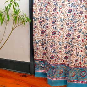 Rideaux indiens en coton imprimé