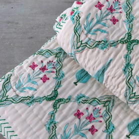 Indian cotton quilt Rajai