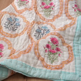Indian traditional cotton quilt Rajai