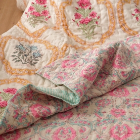 Couette indienne en coton réversible