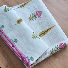 Indian cotton Comforter + pillow